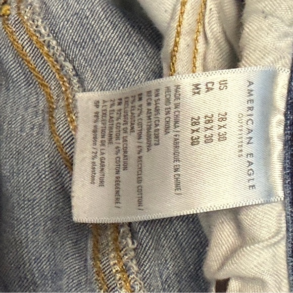 American Eagle Distressed Athletic Skinny Women's Jeans 28x30 - Picture 9 of 9